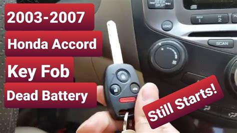 2003 honda accord key fob rfid chip|03 honda accord key fob.